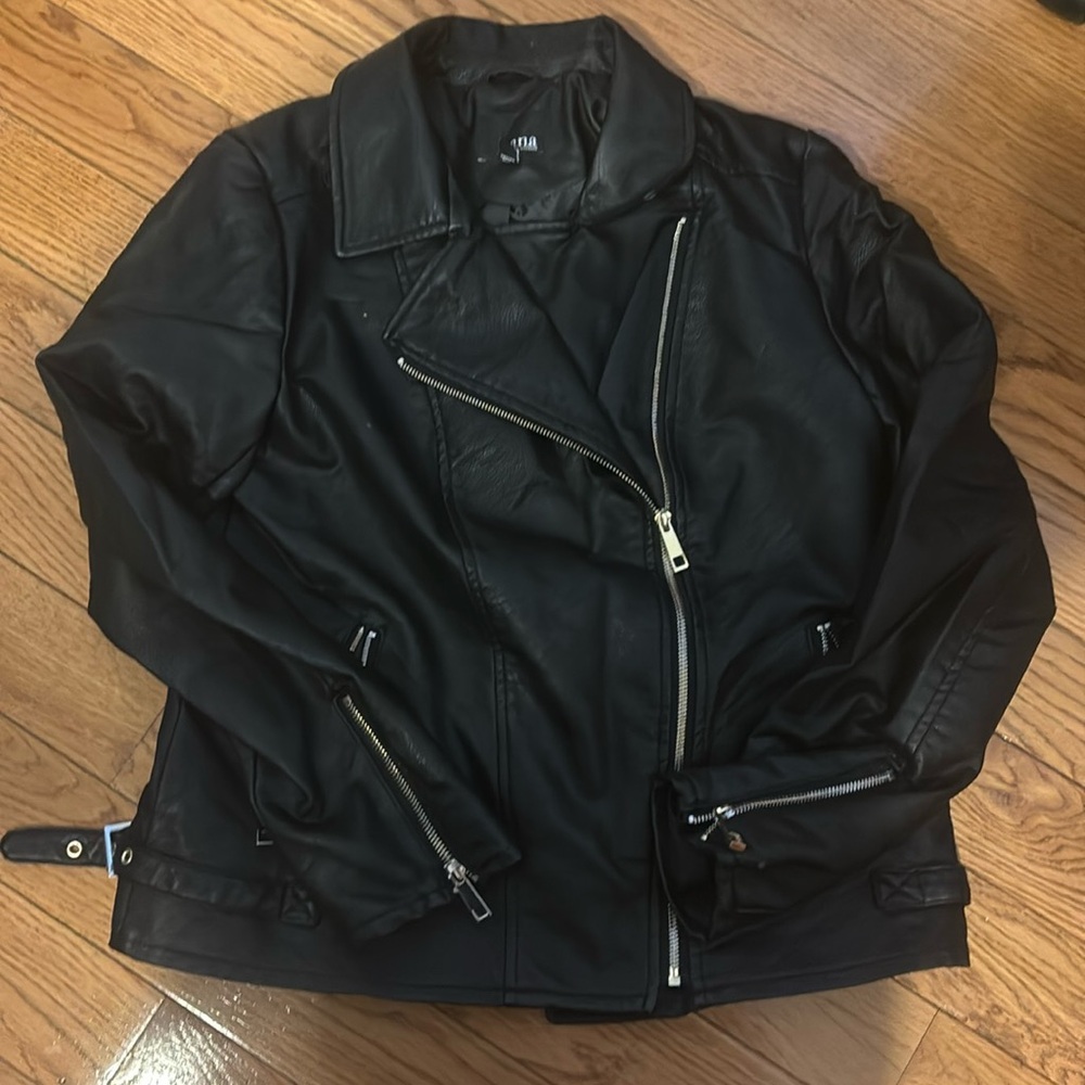 a.n.a. Faux Leather Jacket